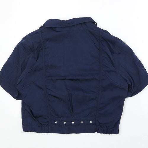 Brandtex Womens Blue Jacket Size 14 Zip