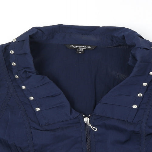 Brandtex Womens Blue Jacket Size 14 Zip