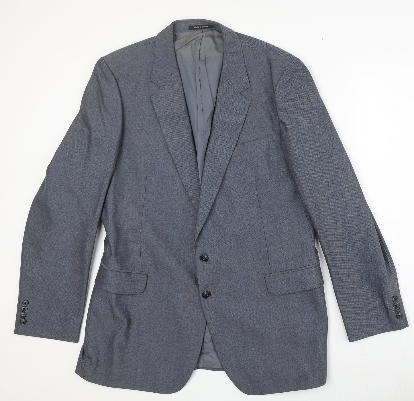 Marks and Spencer Mens Grey Polyester Jacket Suit Jacket Size 44 Regular