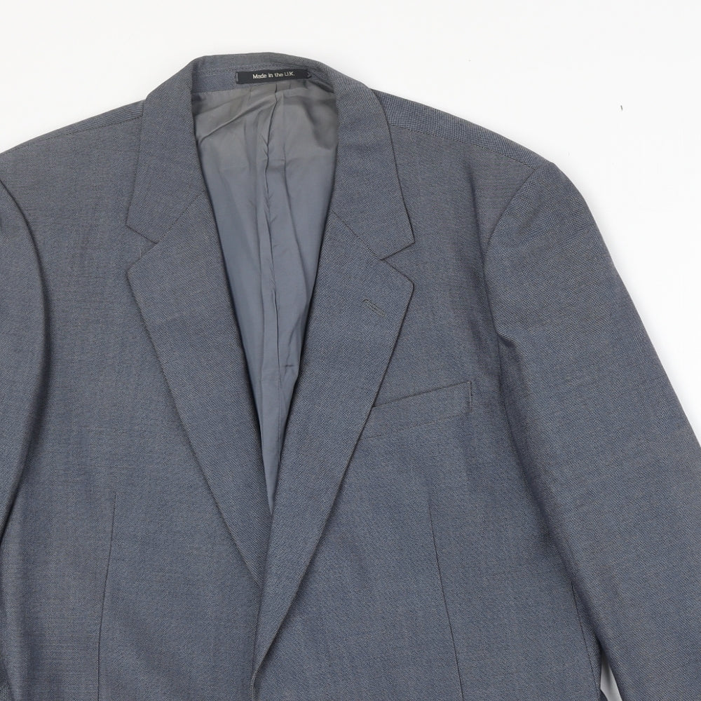 Marks and Spencer Mens Grey Polyester Jacket Suit Jacket Size 44 Regular