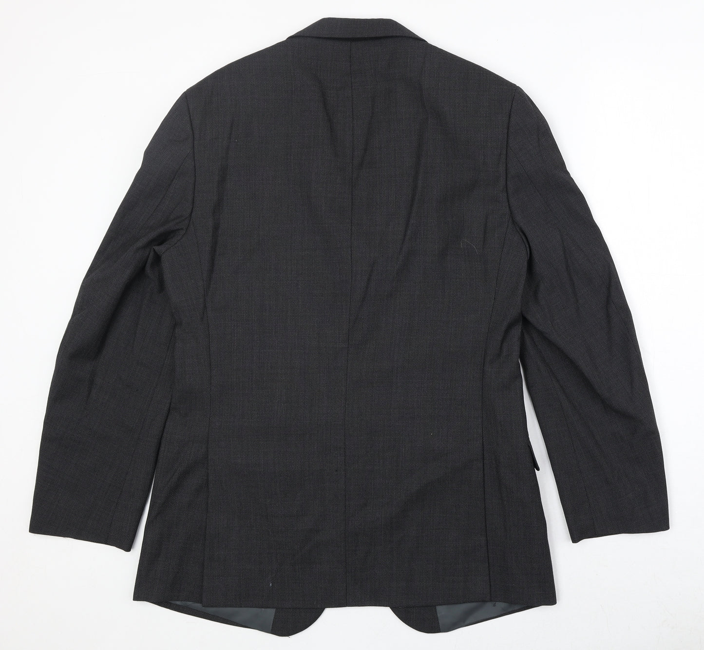 Marks and Spencer Mens Grey Polyester Jacket Suit Jacket Size 38 Regular