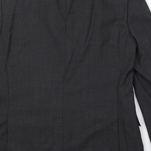 Marks and Spencer Mens Grey Polyester Jacket Suit Jacket Size 38 Regular