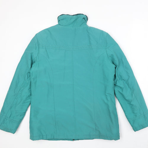 Eleganze Womens Green Jacket Size M Zip