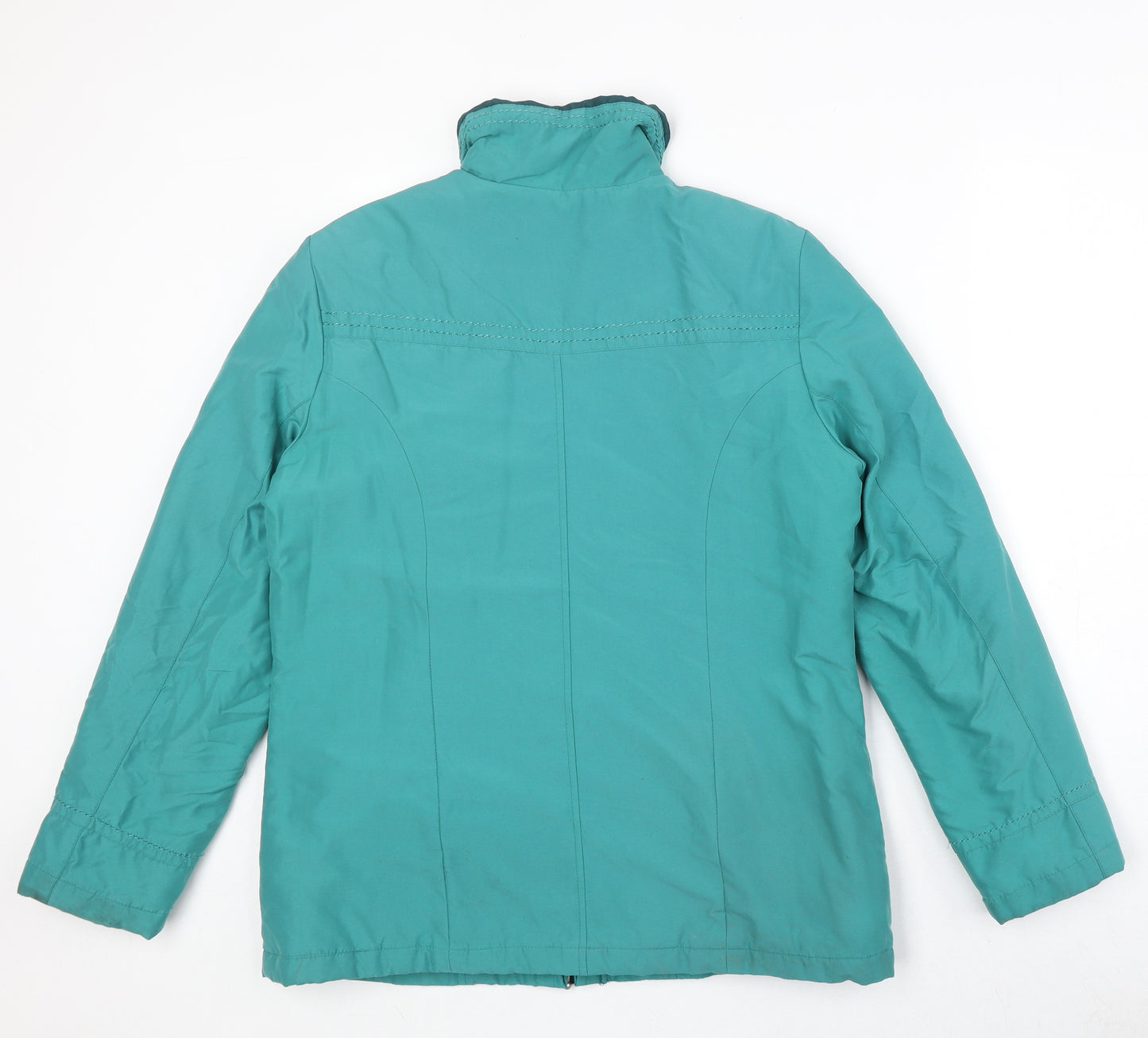 Eleganze Womens Green Jacket Size M Zip