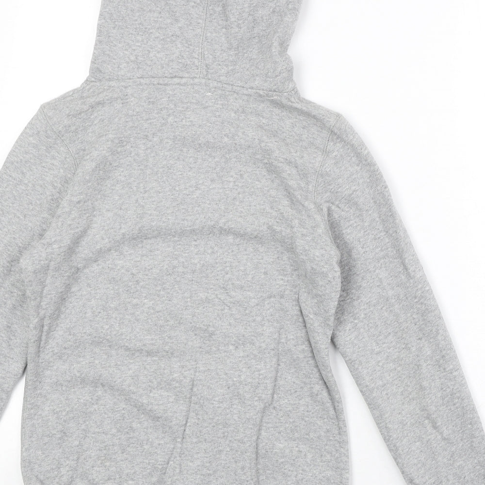 H&M Girls Grey Cotton Pullover Hoodie Size 12-13 Years Pullover