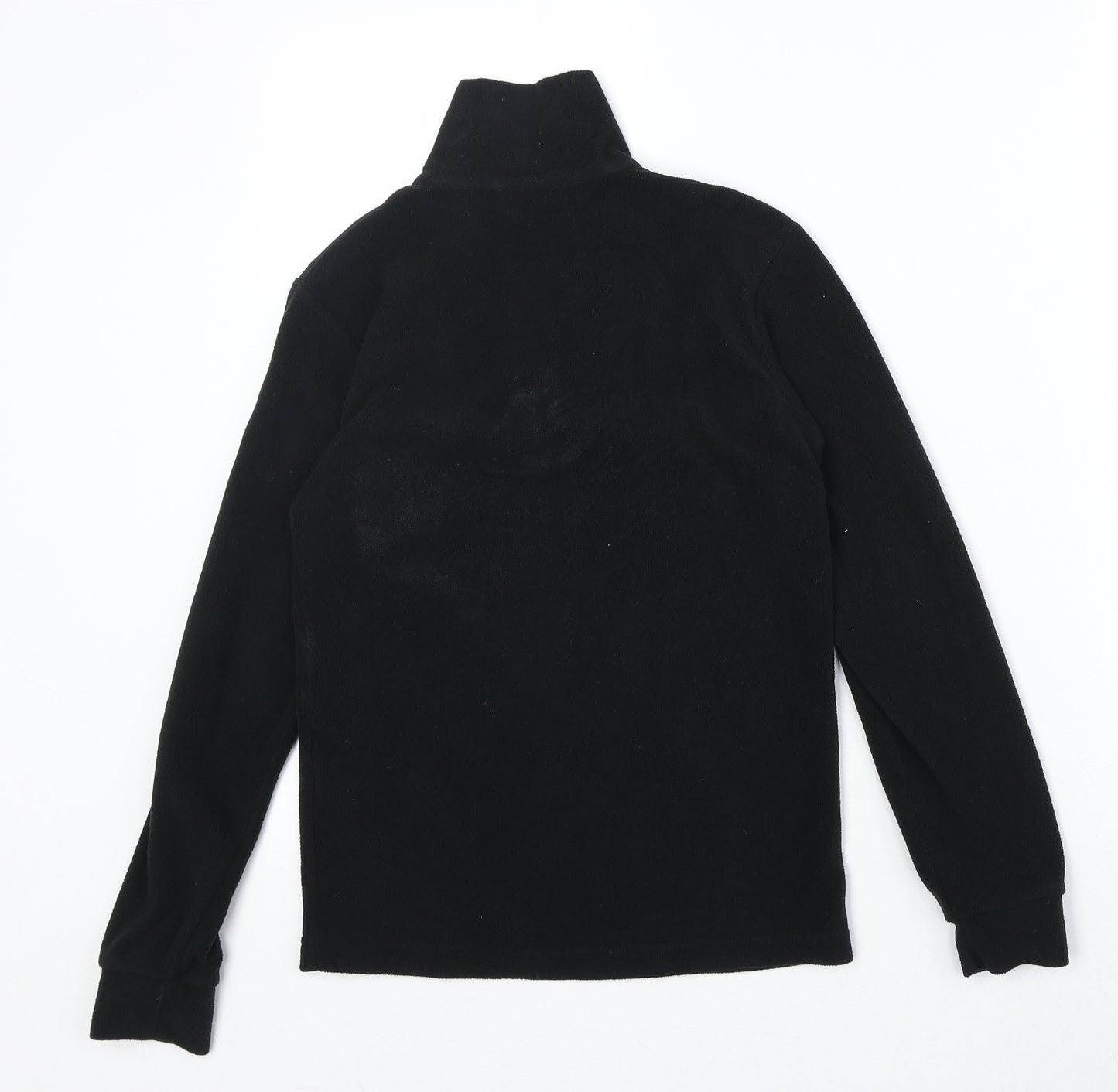 Campri Boys Black Polyester Pullover Sweatshirt Size 9-10 Years Zip