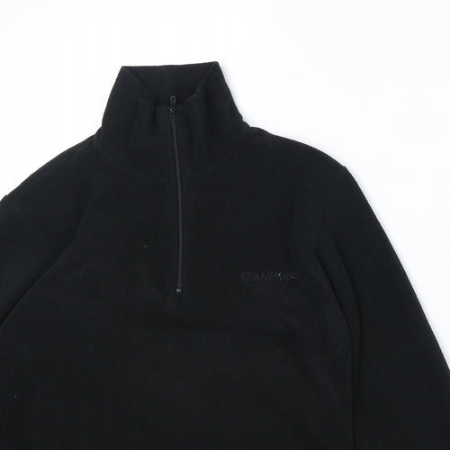 Campri Boys Black Polyester Pullover Sweatshirt Size 9-10 Years Zip