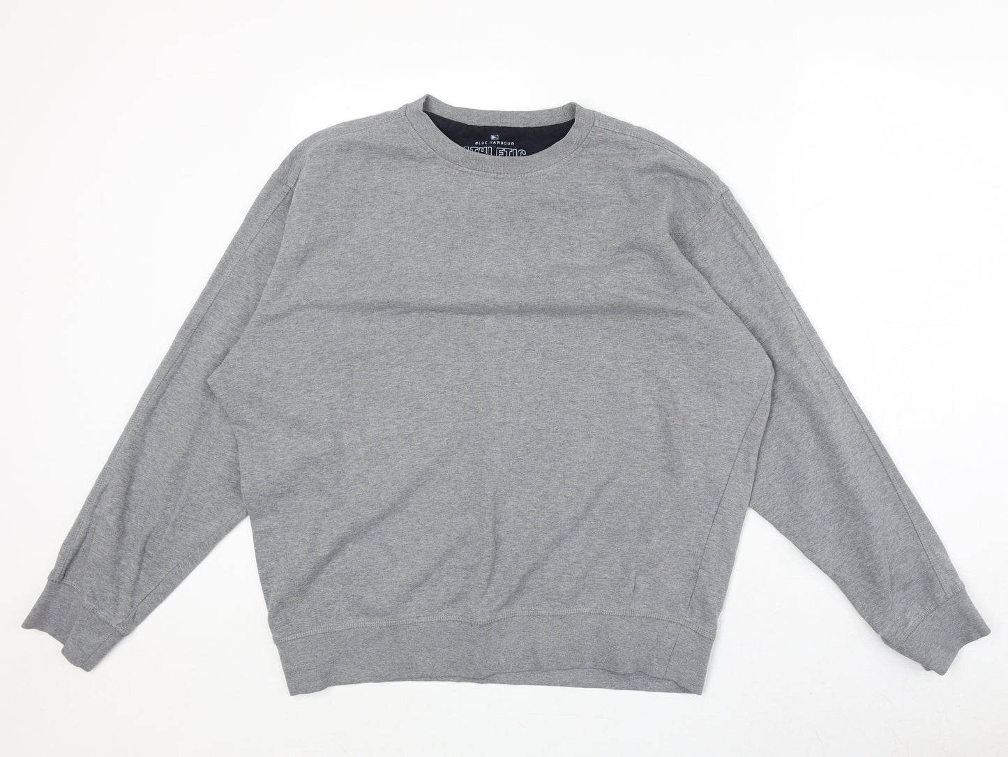 Marks and Spencer Mens Grey Cotton Pullover Sweatshirt Size L