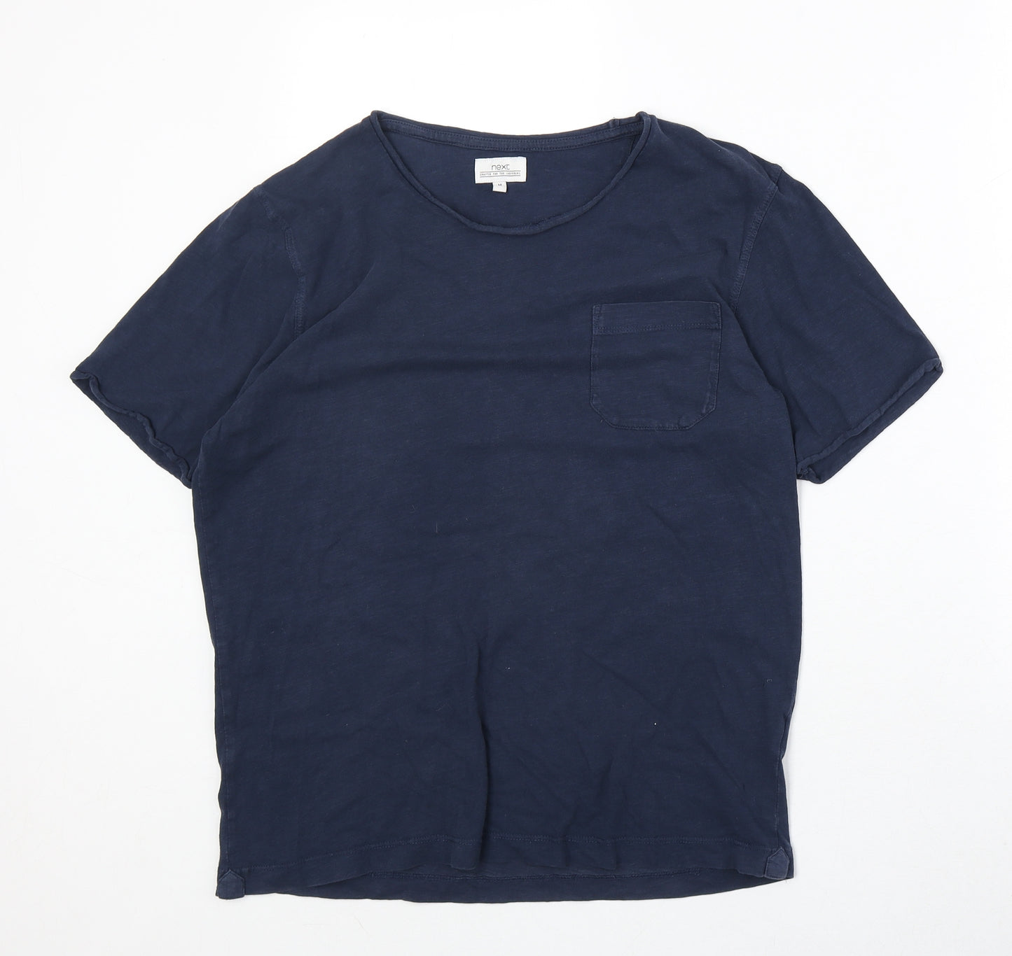 NEXT Mens Blue Cotton T-Shirt Size M Round Neck