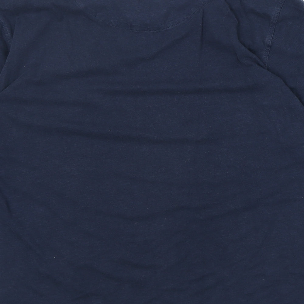 NEXT Mens Blue Cotton T-Shirt Size M Round Neck
