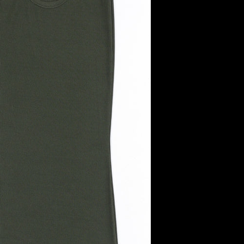 PRETTYLITTLETHING Womens Green Polyester Bodycon Size 8 Round Neck Pullover