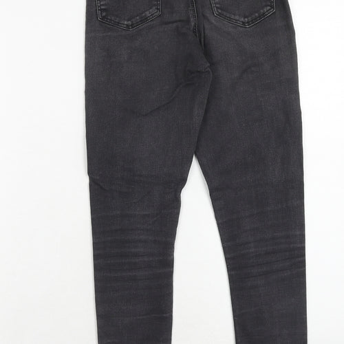 Topshop Womens Black Cotton Jegging Jeans Size 28 in L30 in Regular Zip