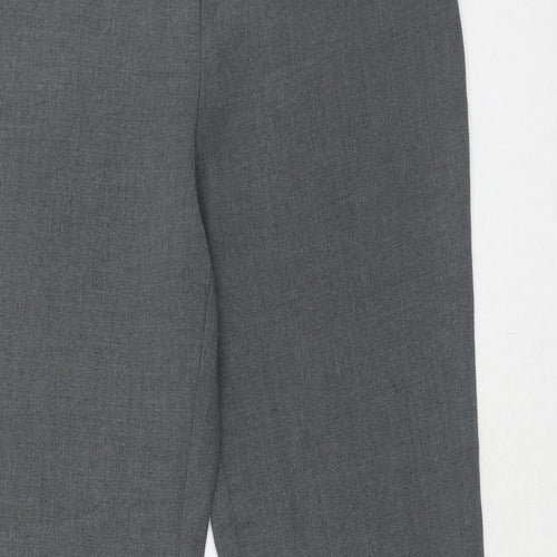 Marks and Spencer Womens Grey Polyester Dress Pants Trousers Size 12 Regular Hook & Eye