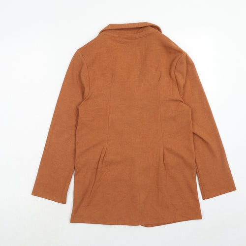 New Look Womens Brown Jacket Size 8 Button