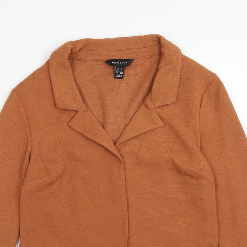 New Look Womens Brown Jacket Size 8 Button
