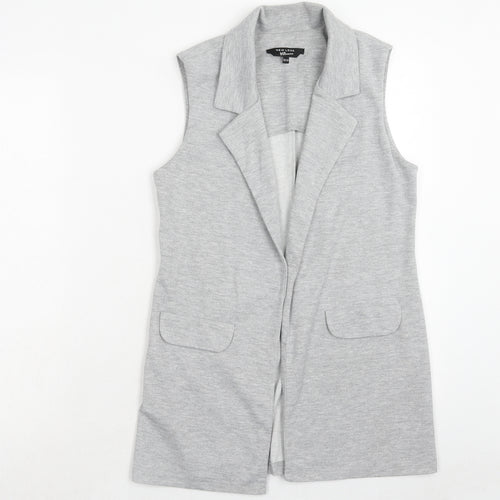 New Look Girls Grey Gilet Jacket Size 12-13 Years Pullover