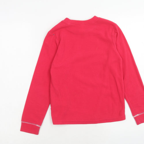 DECATHLON Girls Pink Polyester Pullover Sweatshirt Size 10 Years Pullover