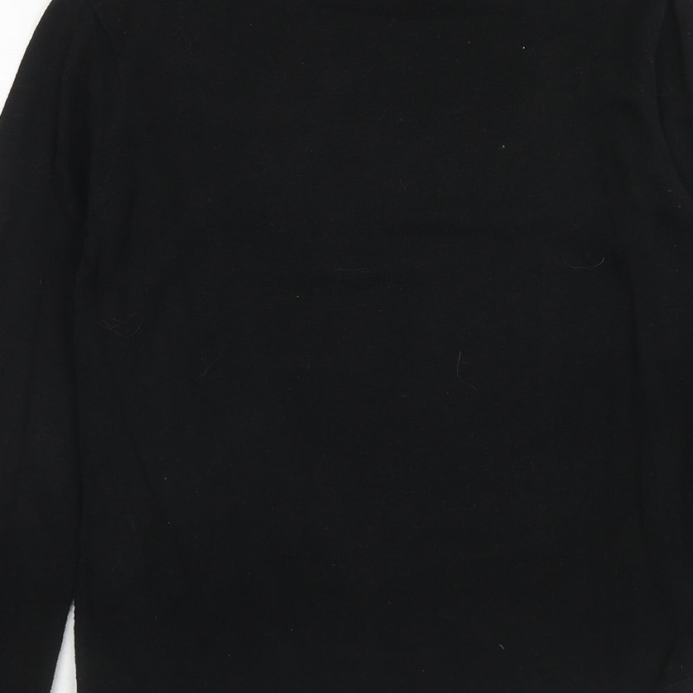 H&M Boys Black Round Neck Cotton Pullover Jumper Size 10 Years Pullover - 10-12 Years Berlin