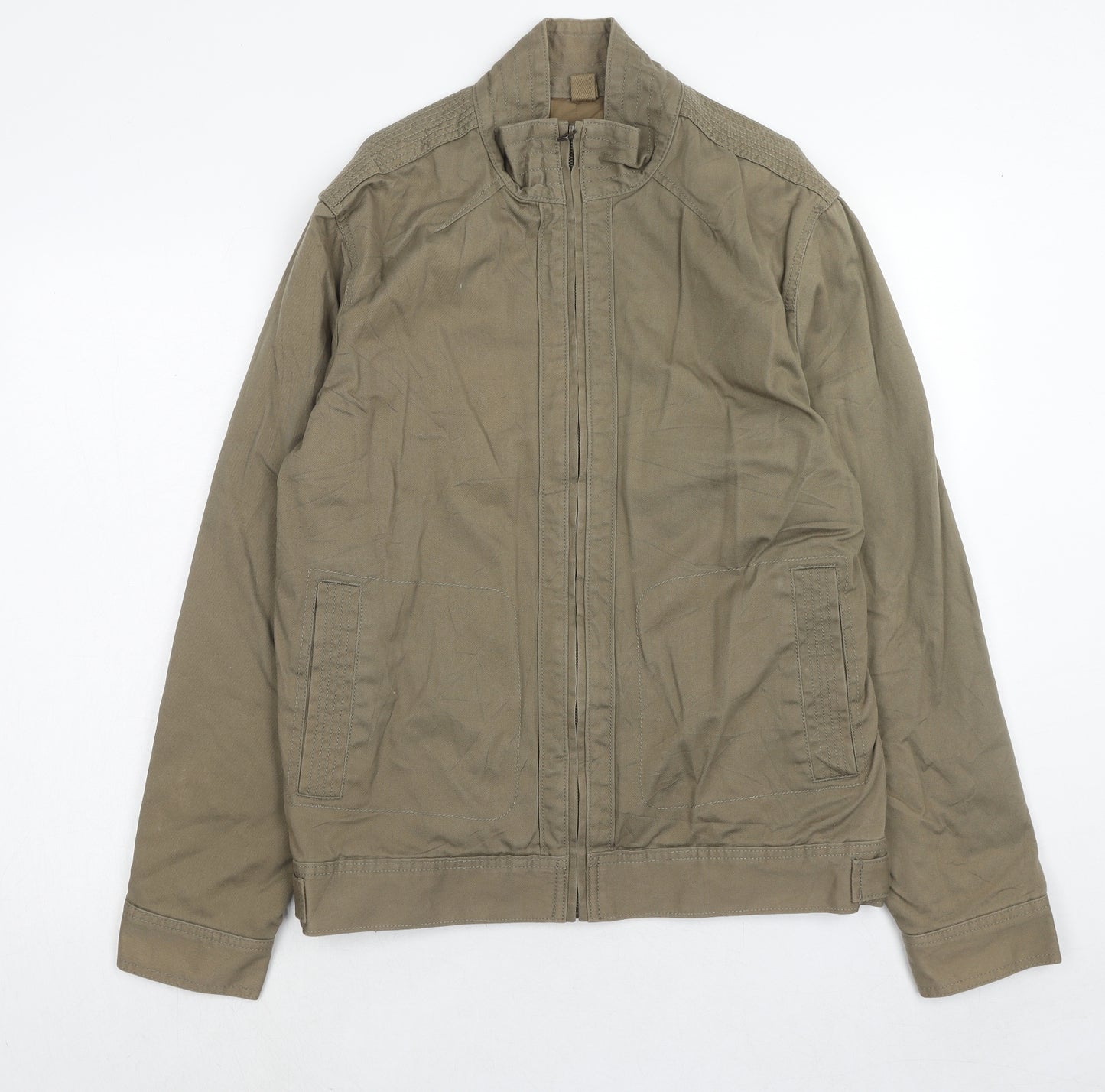 Marks and Spencer Mens Beige Jacket Size S Zip