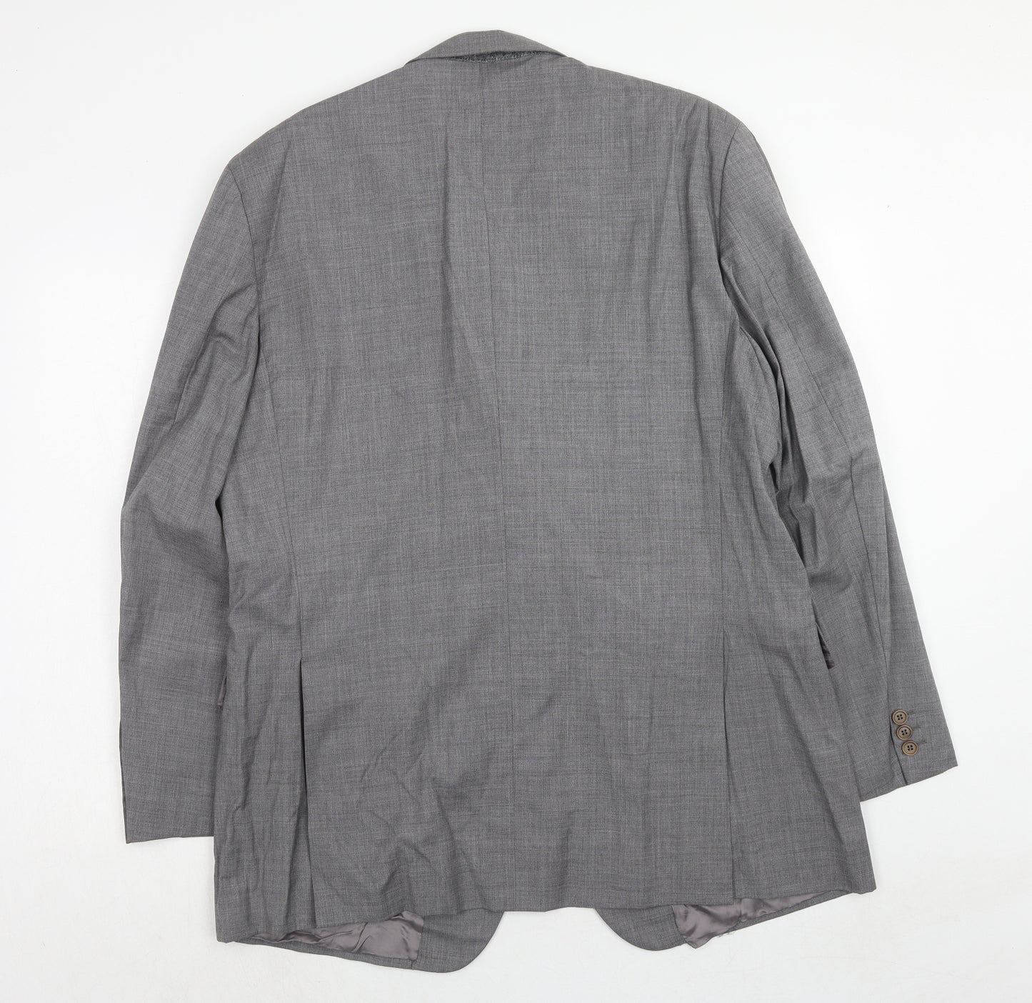 Hewitt Mens Grey Wool Jacket Suit Jacket Size 46 Regular