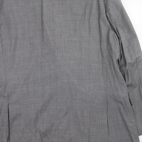 Hewitt Mens Grey Wool Jacket Suit Jacket Size 46 Regular