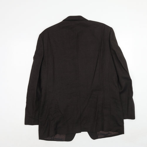 Marks and Spencer Mens Brown Wool Jacket Suit Jacket Size 40 Regular