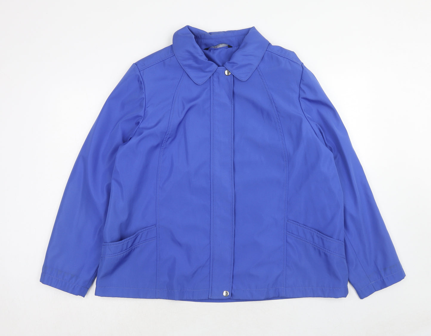 Bonmarché Womens Blue Jacket Size L Zip