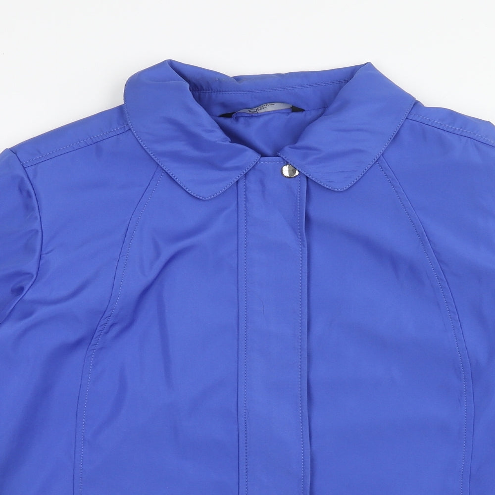 Bonmarché Womens Blue Jacket Size L Zip