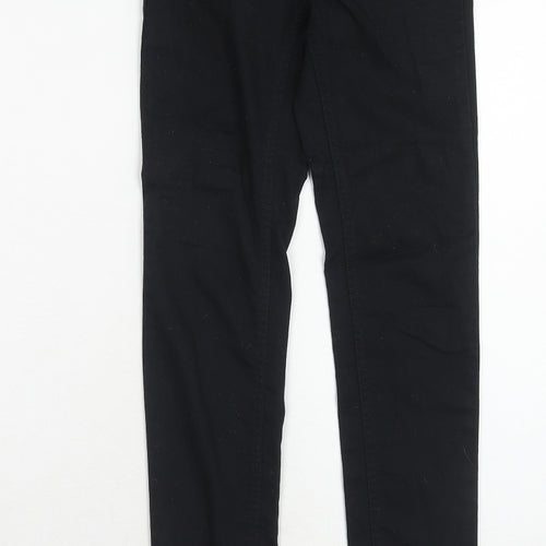 H&M Womens Black Cotton Jegging Jeans Size 4 Regular