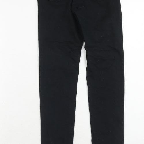 H&M Womens Black Cotton Jegging Jeans Size 4 Regular