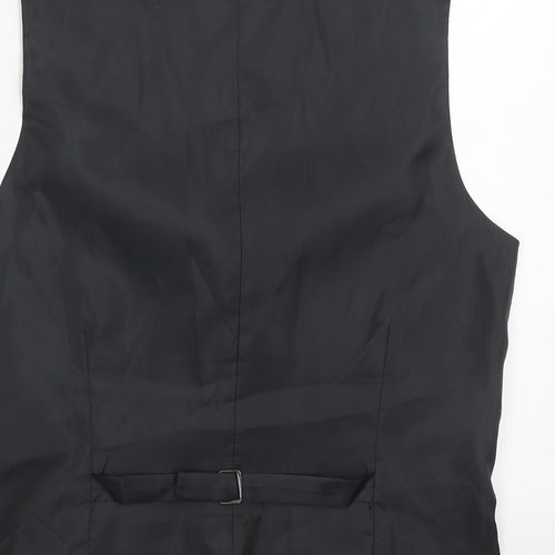 Marks and Spencer Mens Grey Polyester Jacket Suit Waistcoat Size 38 Regular
