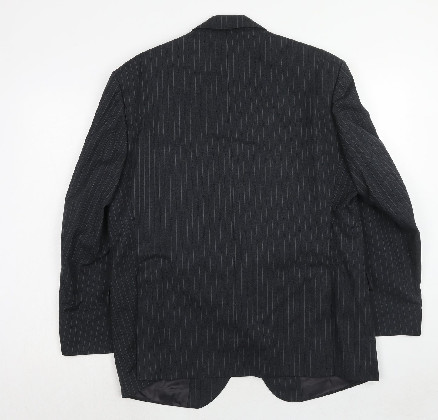 CENTAUR Mens Grey Striped Wool Jacket Suit Jacket Size 42 Regular