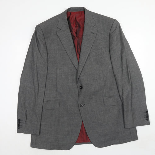 Marks and Spencer Mens Grey Wool Jacket Suit Jacket Size 44 Regular