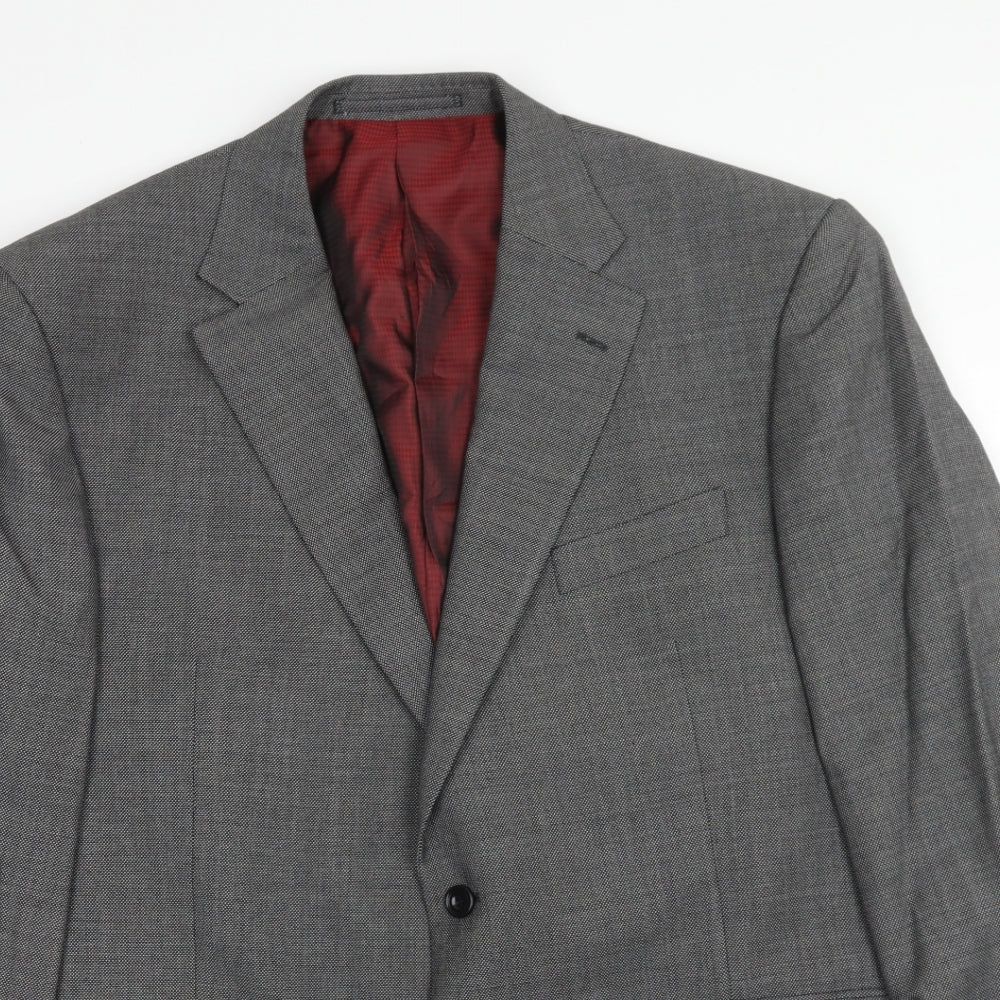 Marks and Spencer Mens Grey Wool Jacket Suit Jacket Size 44 Regular