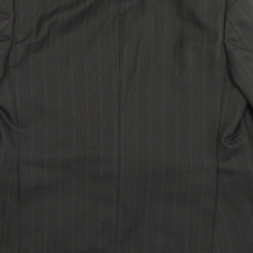 Westbury Mens Grey Striped Polyester Jacket Suit Jacket Size 44 Regular