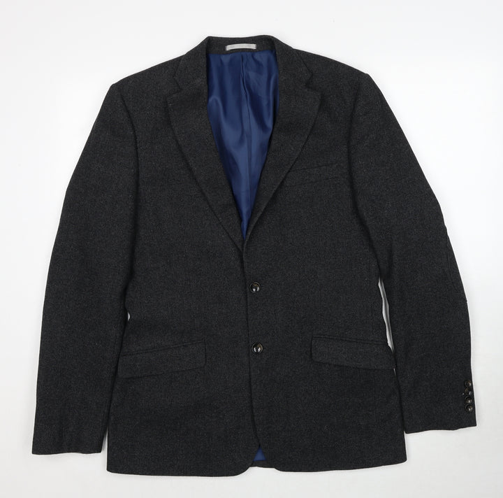 Marks and Spencer Mens Grey Polyester Jacket Suit Jacket Size 40 Regular