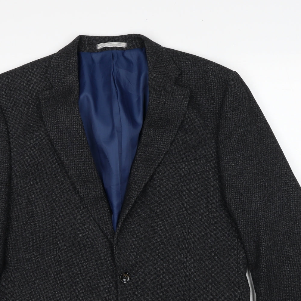 Marks and Spencer Mens Grey Polyester Jacket Suit Jacket Size 40 Regular