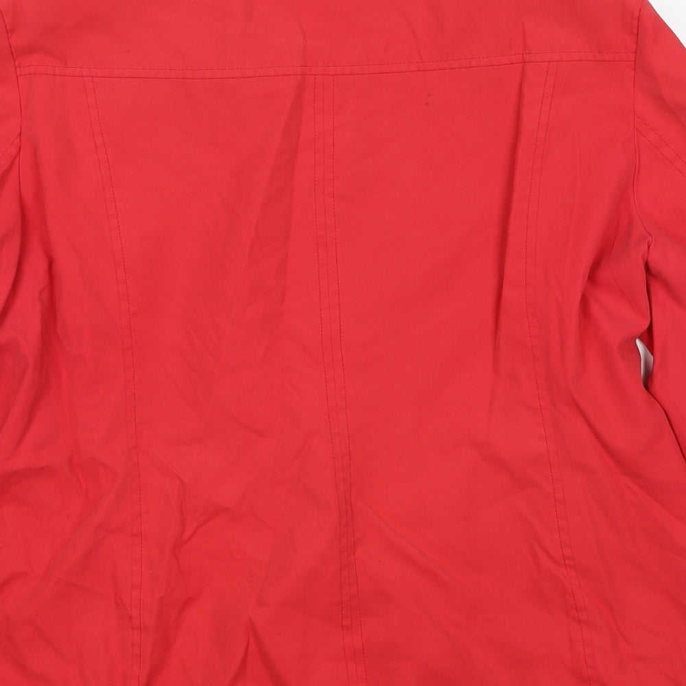 Marks and Spencer Womens Red Jacket Size 18 Button