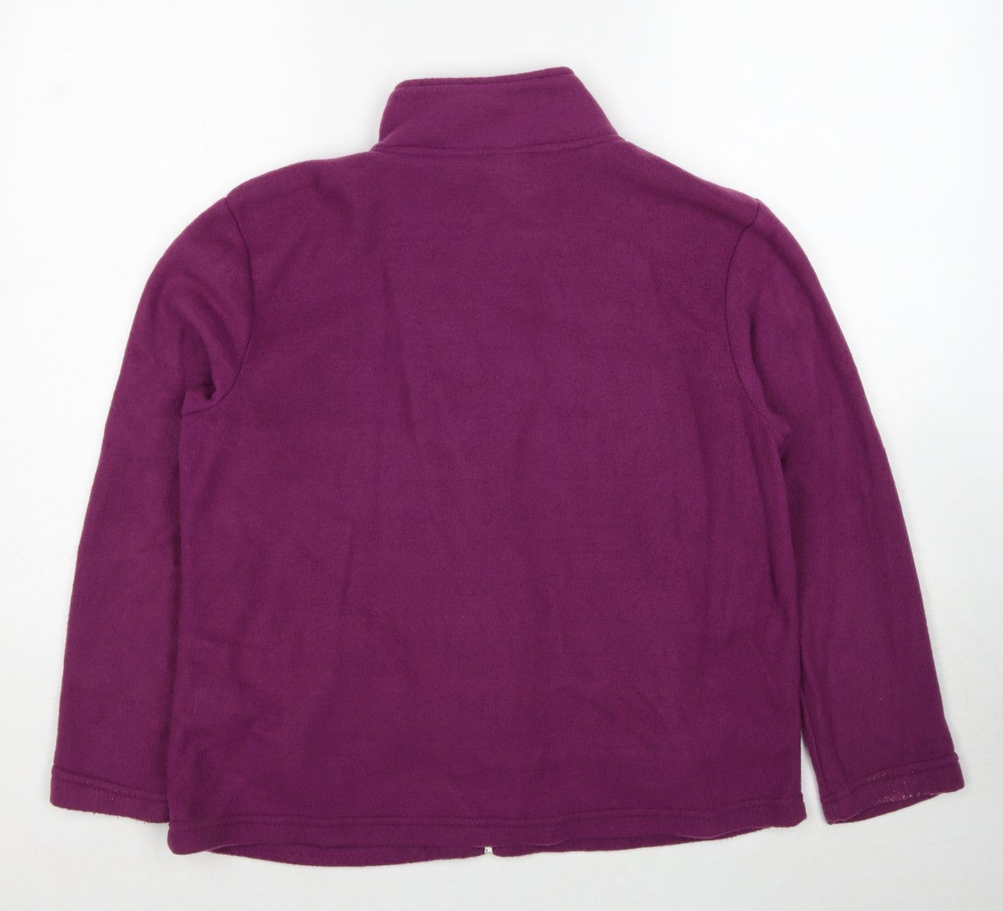 Anne de Lancey Womens Purple Jacket Size M Zip
