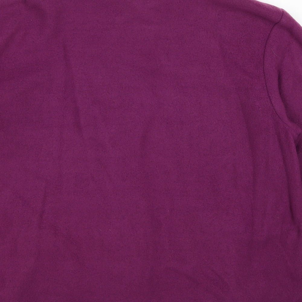 Anne de Lancey Womens Purple Jacket Size M Zip