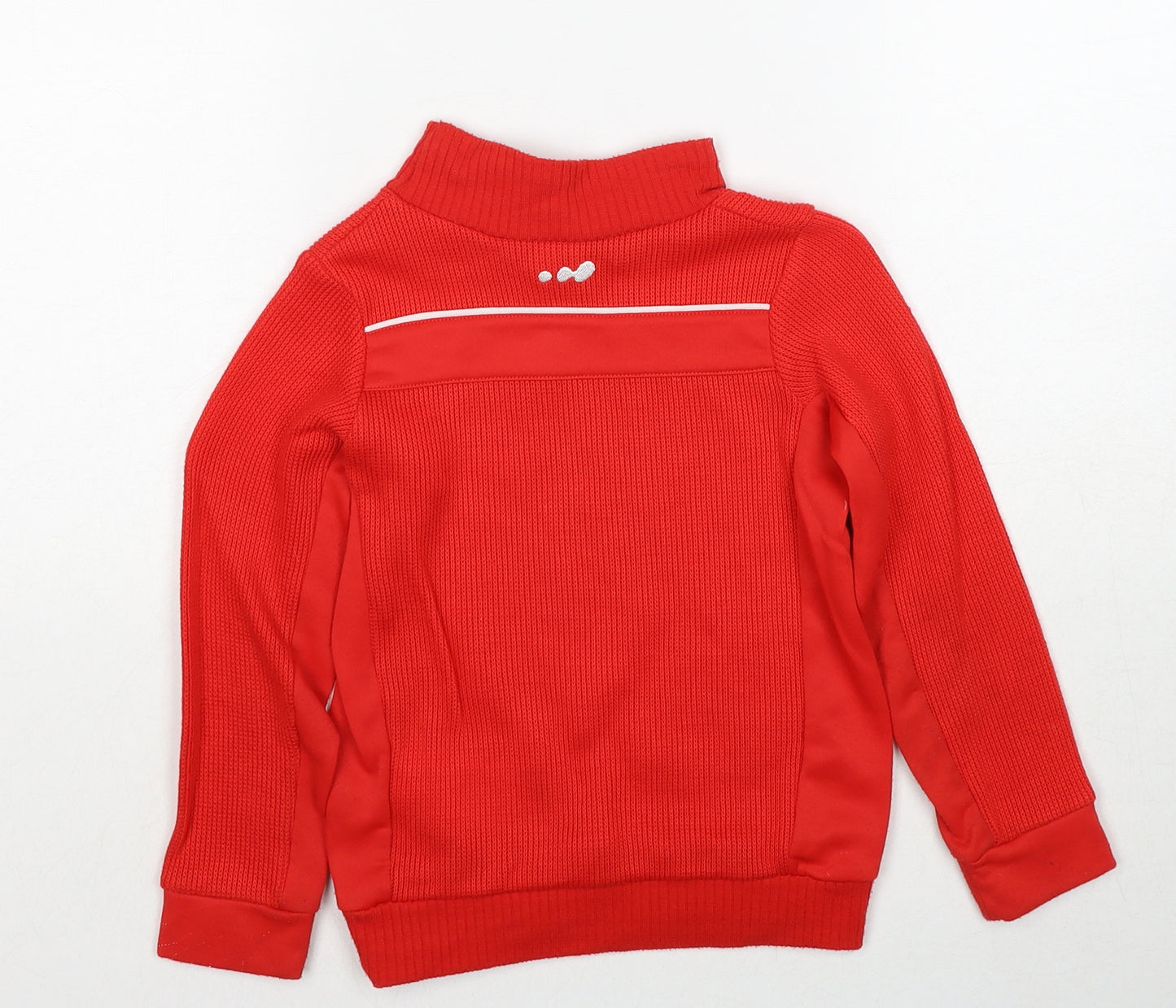 DECATHLON Boys Red Acrylic Pullover Sweatshirt Size 6 Years Pullover