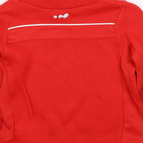 DECATHLON Boys Red Acrylic Pullover Sweatshirt Size 6 Years Pullover