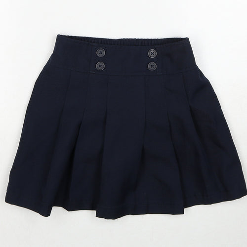 IZOD Girls Blue Polyester Flare Skirt Size 6 Years Regular Zip