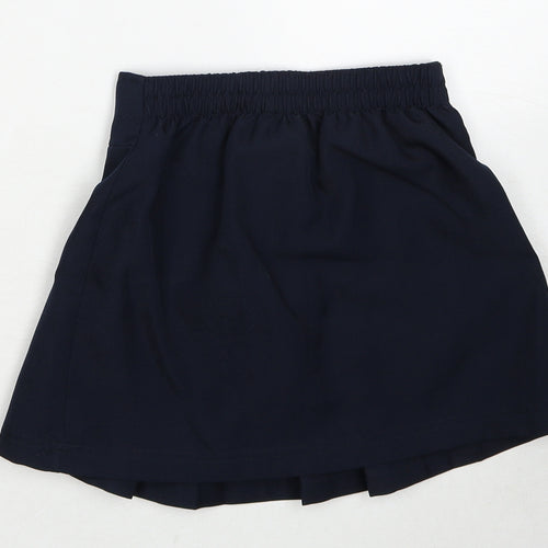 IZOD Girls Blue Polyester Flare Skirt Size 6 Years Regular Zip