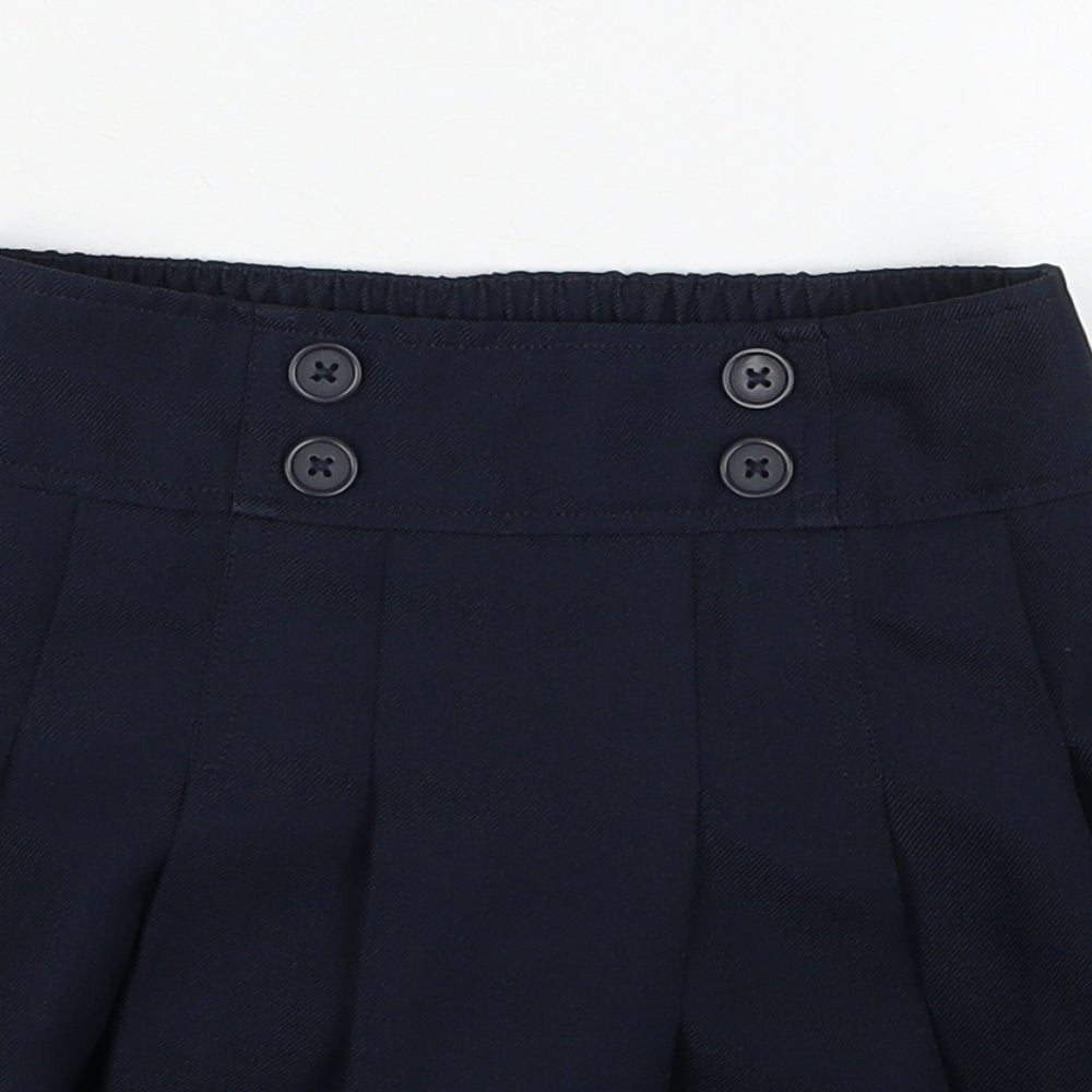 IZOD Girls Blue Polyester Flare Skirt Size 6 Years Regular Zip