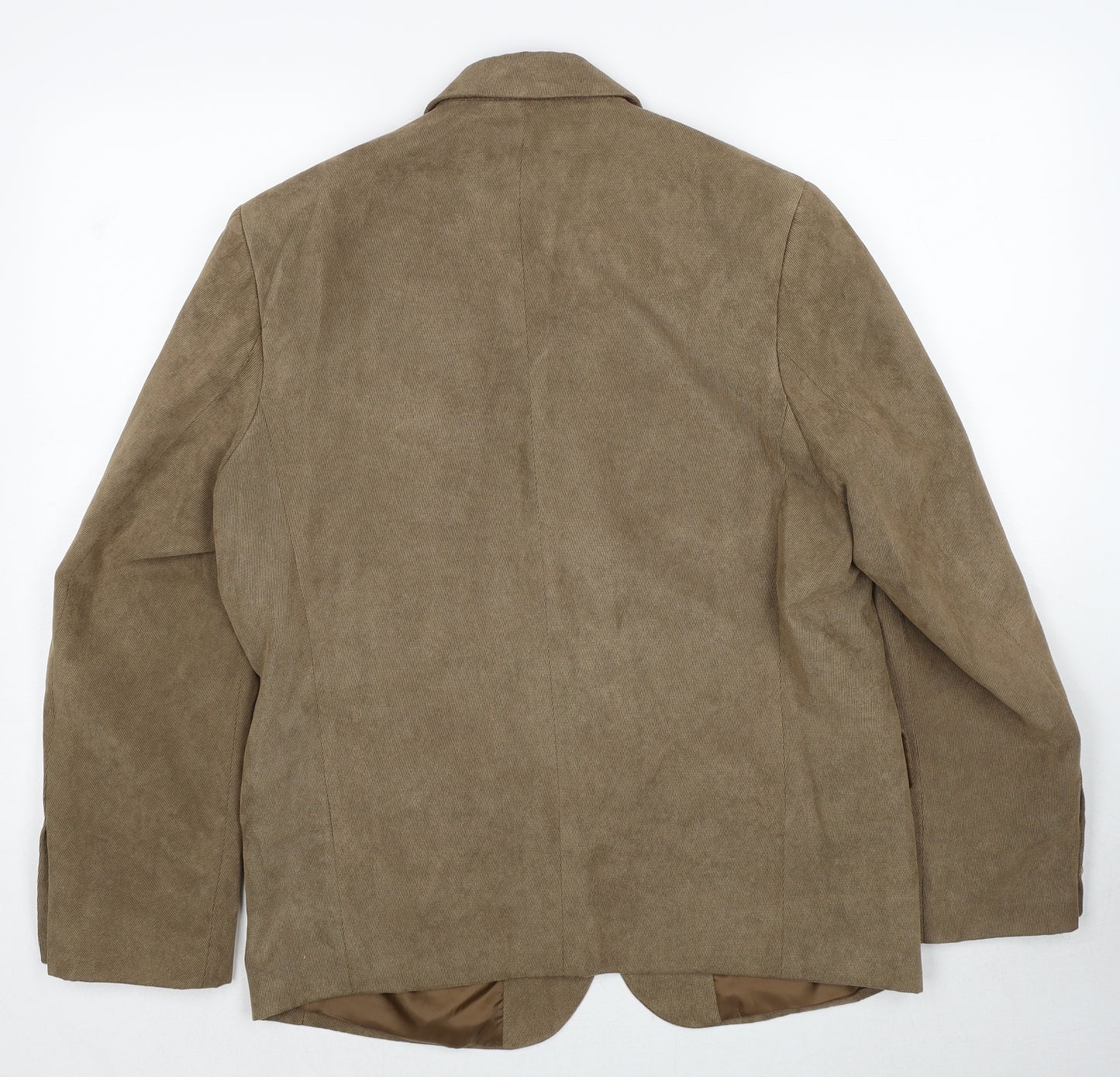 London Road Mens Brown Polyester Jacket Blazer Size 38 Regular