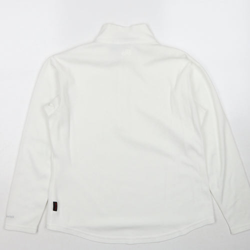 EMS Womens White Polyester Pullover Sweatshirt Size M Pullover