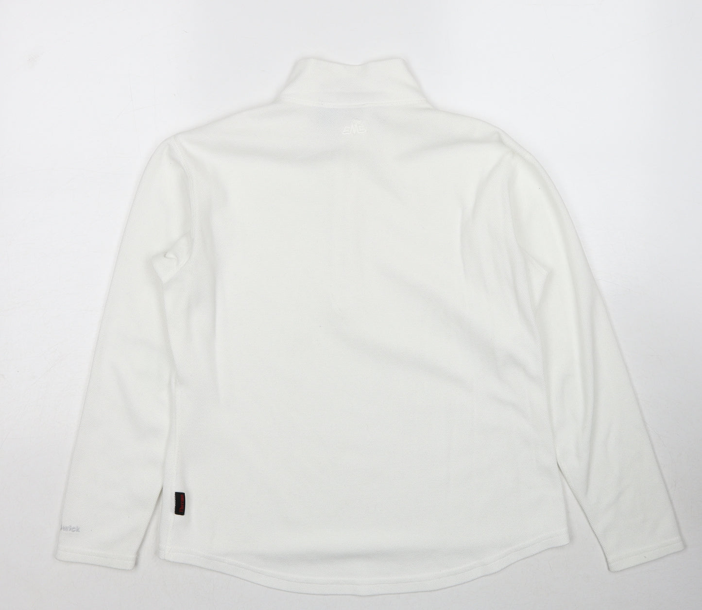 EMS Womens White Polyester Pullover Sweatshirt Size M Pullover