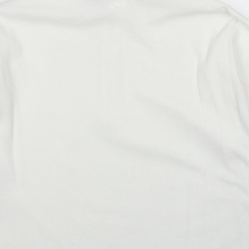 EMS Womens White Polyester Pullover Sweatshirt Size M Pullover