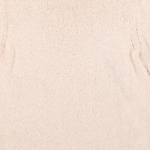 Dorothy Perkins Womens Pink Round Neck Acrylic Pullover Jumper Size 10